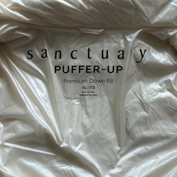 Sanctuary White "Puffer-Up" Premium Down Parka Puffer Coat - Picture 8 of 15